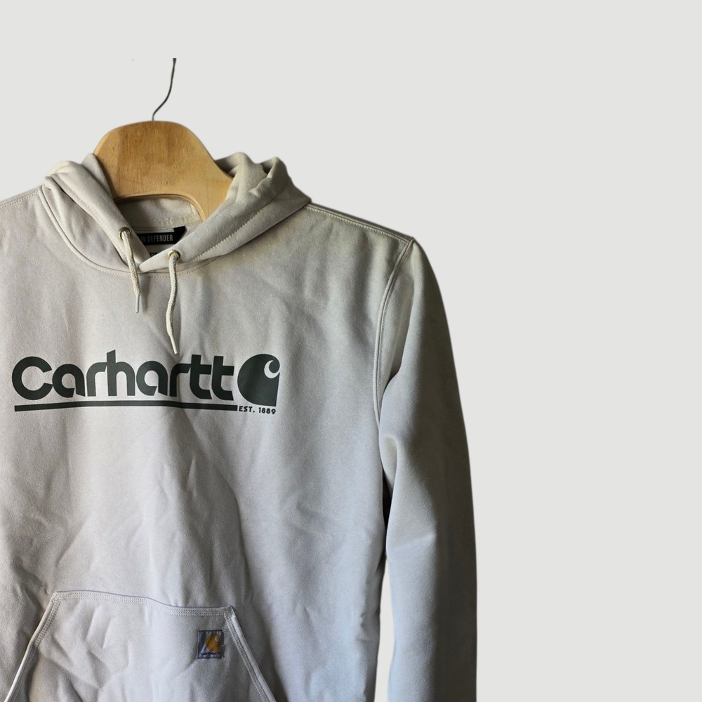 Carhartt Rain Defender Loose Fit Hoodie Mens 2XL Birch White TS6793-M NWT